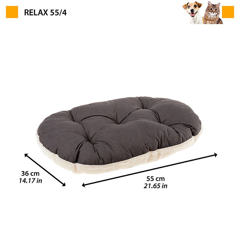 Ferplast Coussin en coton et peluche pour chiens et chats. RELAX F