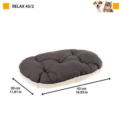 Ferplast Coussin en coton et peluche pour chiens et chats. RELAX F