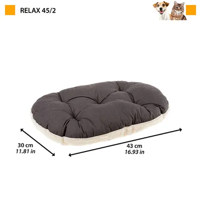 Ferplast Coussin en coton et peluche pour chiens et chats. RELAX F