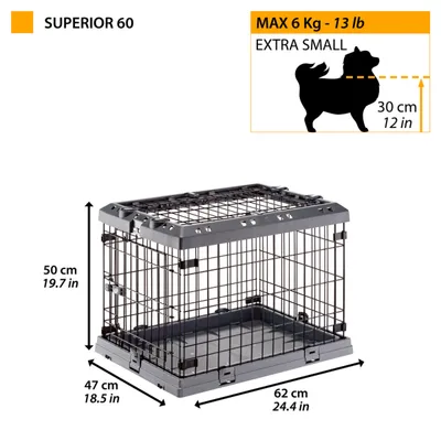 Caisse pour Chiens  Cage Chiots Animaux de Compagnie Multi-taille