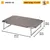 Ferplast Lit avec support en aluminium et toile sythétique DREAM