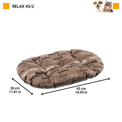 Ferplast Coussin en coton avec rembourrage doux. Diverses RELAX C
