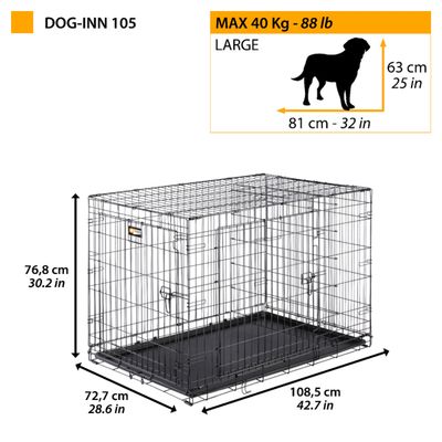 Caisse pour Chiens Panier de Transport Animaux Plusieurs dimensions