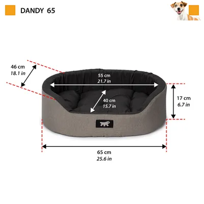 Ferplast Ferplast Indoor-Hunde- und Katzenbett aus DANDY COLOURS