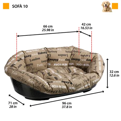 Ferplast Corbeille en plastique pour chiens et chats avec SOFA' Ferplast Corbeille en plastique pour chiens et chats avec SOFA'
