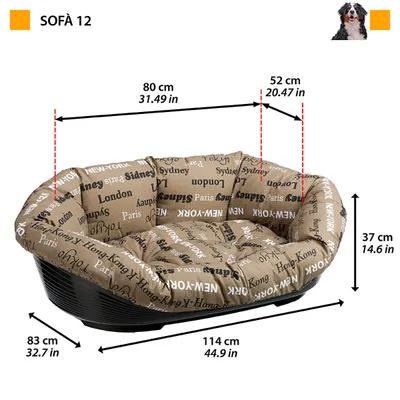 Ferplast Corbeille en plastique pour chiens et chats avec SOFA'