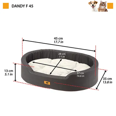 Ferplast Panier avec coussin double-face. 6 tailles DANDY F Ferplast Panier avec coussin double-face. 6 tailles DANDY F