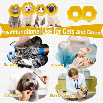 MCBOOSN 2 Pièces Collerettes pour Chat/Chien MCBOOSN 2 Pièces Collerettes pour Chat/Chien