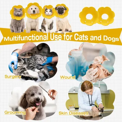 MCBOOSN 2 Pièces Collerettes pour Chat/Chien