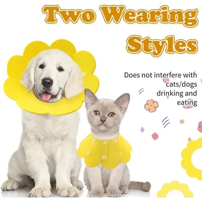 MCBOOSN 2 Pièces Collerettes pour Chat/Chien MCBOOSN 2 Pièces Collerettes pour Chat/Chien