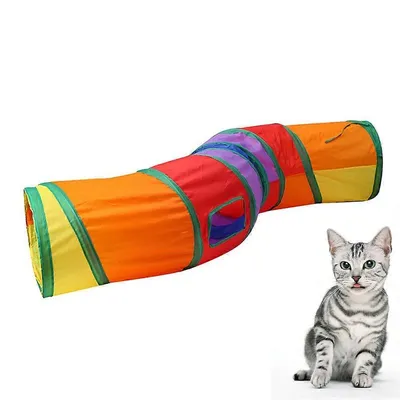 MCBOSON Tunnel arc-en-ciel pour chat