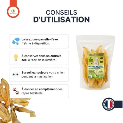 France Croquettes - Friandise - Oreilles d'agneau hypoallergéniques