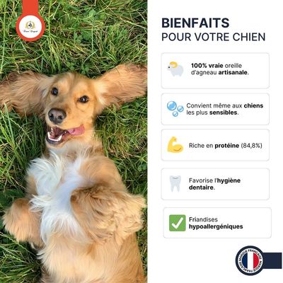 France Croquettes - Friandise - Oreilles d'agneau hypoallergéniques
