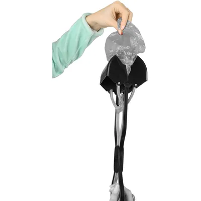 Pelle ramasse crottes 15 x 61.5 cm  et gris pour chien