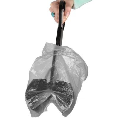 Pelle ramasse crottes 15 x 61.5 cm  et gris pour chien