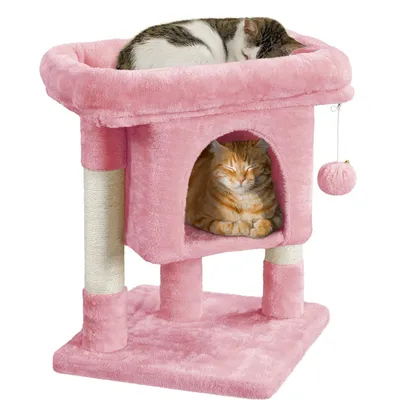 Kratzbaum Klein 60cm Katzenbaum stabil Kletterbaum mit großem