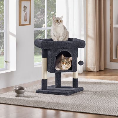 Kratzbaum Klein 60cm Katzenbaum stabil Kletterbaum mit großem