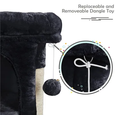 Kratzbaum Klein 60cm Katzenbaum stabil Kletterbaum mit großem