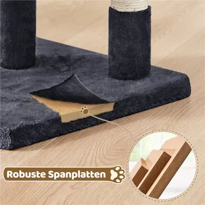 Kratzbaum Klein 60cm Katzenbaum stabil Kletterbaum mit großem