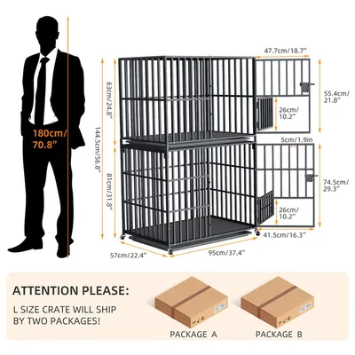 Cage Chien Transparent caisse pour Animaux