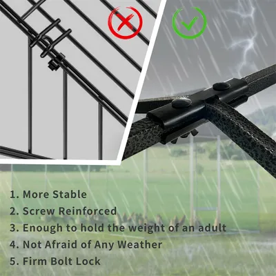 Enclos Poulailler 10 m² 4×3×1.5 M Parc Nylon avec Bâche Enclos Poules