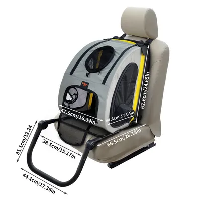 Poussette Pliable Chariot Pliant pour chien et chat Animal de Compagnie