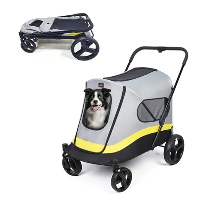 Caisse de Transport pour Chien avec Maille   Poussette Pliable