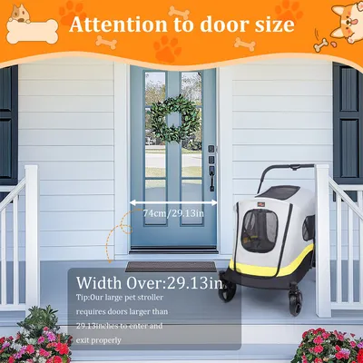 Caisse de Transport pour Chien avec Maille   Poussette Pliable