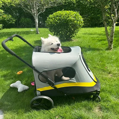 Caisse de Transport pour Chien avec Maille   Poussette Pliable