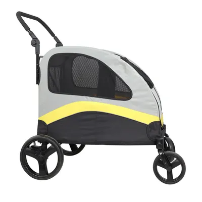 BINGOPAW Poussette Chien Pliable Chariot  avec séparateur amovible