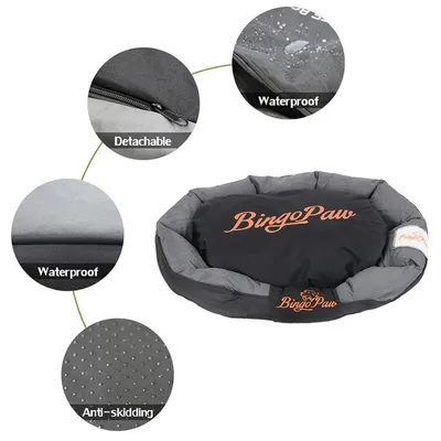 BINGOPAW Coussin pour chien Matelas à mémoire de forme Panier pour chien BINGOPAW Coussin pour chien Matelas à mémoire de forme Panier pour chien