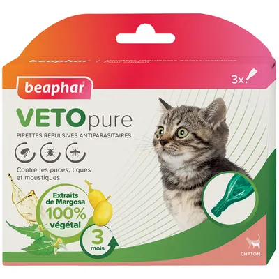 Beaphar Pipettes insectifuges VETOpure Chaton