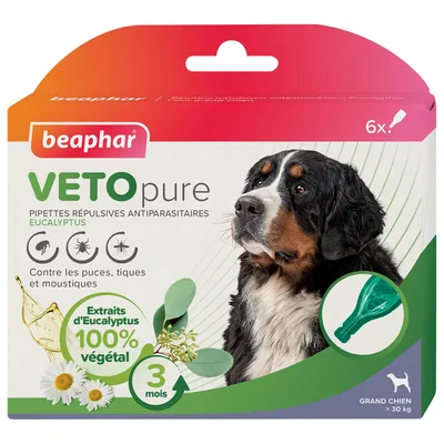 Beaphar Pipettes insectifuges VETOpure Grand chien