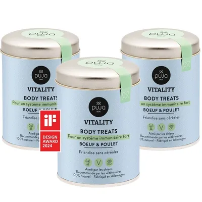 PUJA Body Treats Snacks pour chiens en bonne santé Booster immunitaire