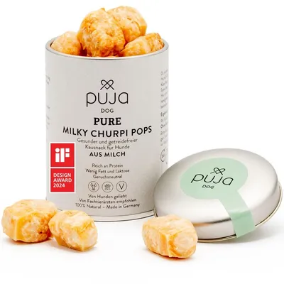 PUJA Boules de fromage à mâcher croustillantes Churpi Snacks pour chiens