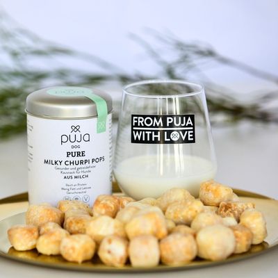 PUJA Boules de fromage à mâcher croustillantes Churpi Snacks pour chiens