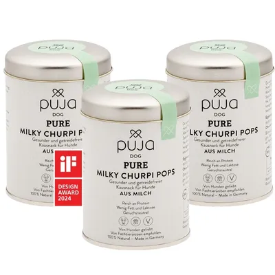 PUJA Boules de fromage à mâcher croustillantes Churpi Snacks pour chiens