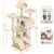 Arbre à Chat Avec 2 Niches Multi-niveaux Hauteur 137cm Idéal Pour 3-4 Chats