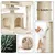 Kratzbaum Kletterbaum 139 cm H, Katzenbaum mit 3 Aussichtsplattformen