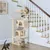 Arbre à Chat Avec 2 Niches Multi-niveaux Hauteur 137cm Idéal Pour 3-4 Chats