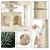 Arbre à Chat Avec 2 Niches Multi-niveaux Hauteur 137cm Idéal Pour 3-4 Chats