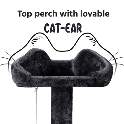 Yaheetech Arbre à Chat Multiniveau avec Poteaux en Sisal