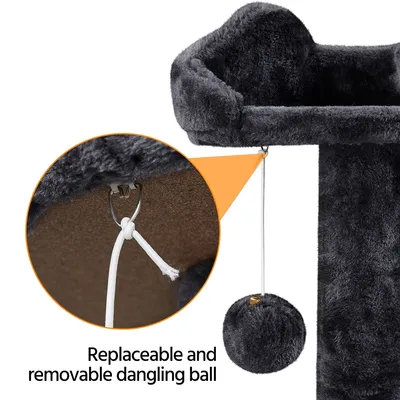 Yaheetech Arbre à Chat Multiniveau avec Poteaux en Sisal