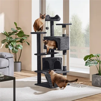 Kratzbaum groß Kletterbaum Katzenkratzbaum Stabil Katzenbaum 139 cm