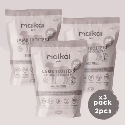 MAIKAI Lot 3 Pieds d'agneau Séchés - Friandises pour Chien 100% Naturelles MAIKAI Lot 3 Pieds d'agneau Séchés - Friandises pour Chien 100% Naturelles
