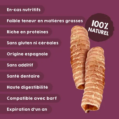 MAIKAI Trachées de Bœuf Séchées Lot 3x2 units - Friandises 100% Naturelles