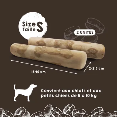 MAIKAI Bâton à Mâcher en Bois de Café - Jouet Naturel pour Chien