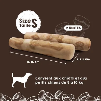 MAIKAI Bâton à Mâcher en Bois de Café - Jouet Naturel pour Chien