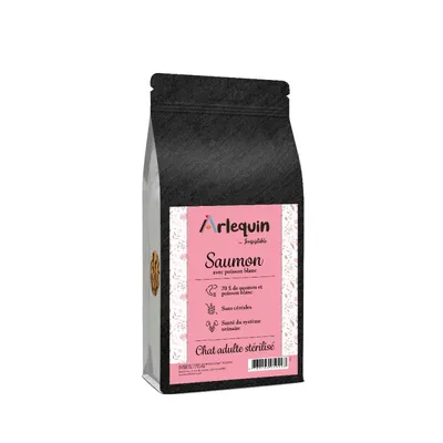 Arlequin - CROQUETTE CHAT STERILISE   IRRESISTIBLE POISSON BLANC SAUMON