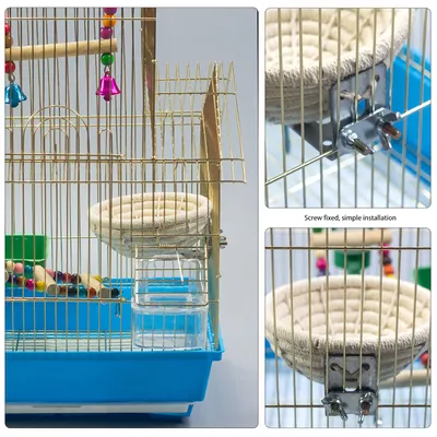 Nid d'Oiseau Corde de Chanvre, Nid d'Elevage de Perruche Fait a La Main en